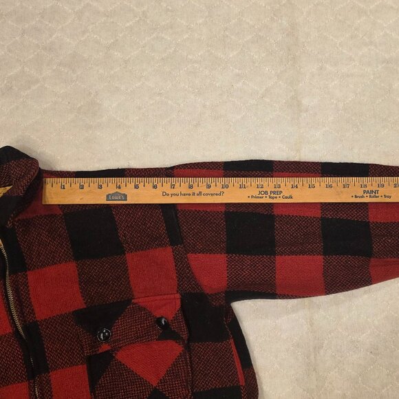 Vintage Duxbak Utica Flannel Shirt - Red Buffalo Plaid Rare New York Wool READ - Picture 4 of 16